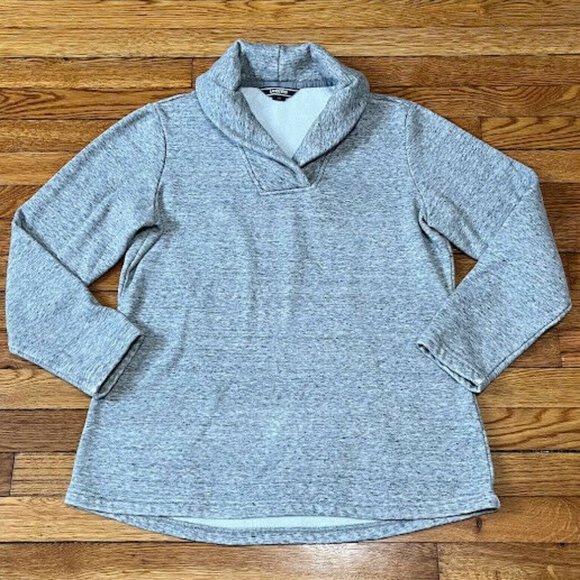 Lands End Gray Sweatshirt Womens 